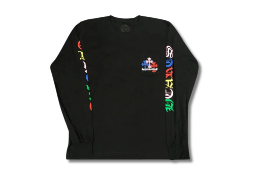 CHR0ME HARTS SHIRT 'black crossed'