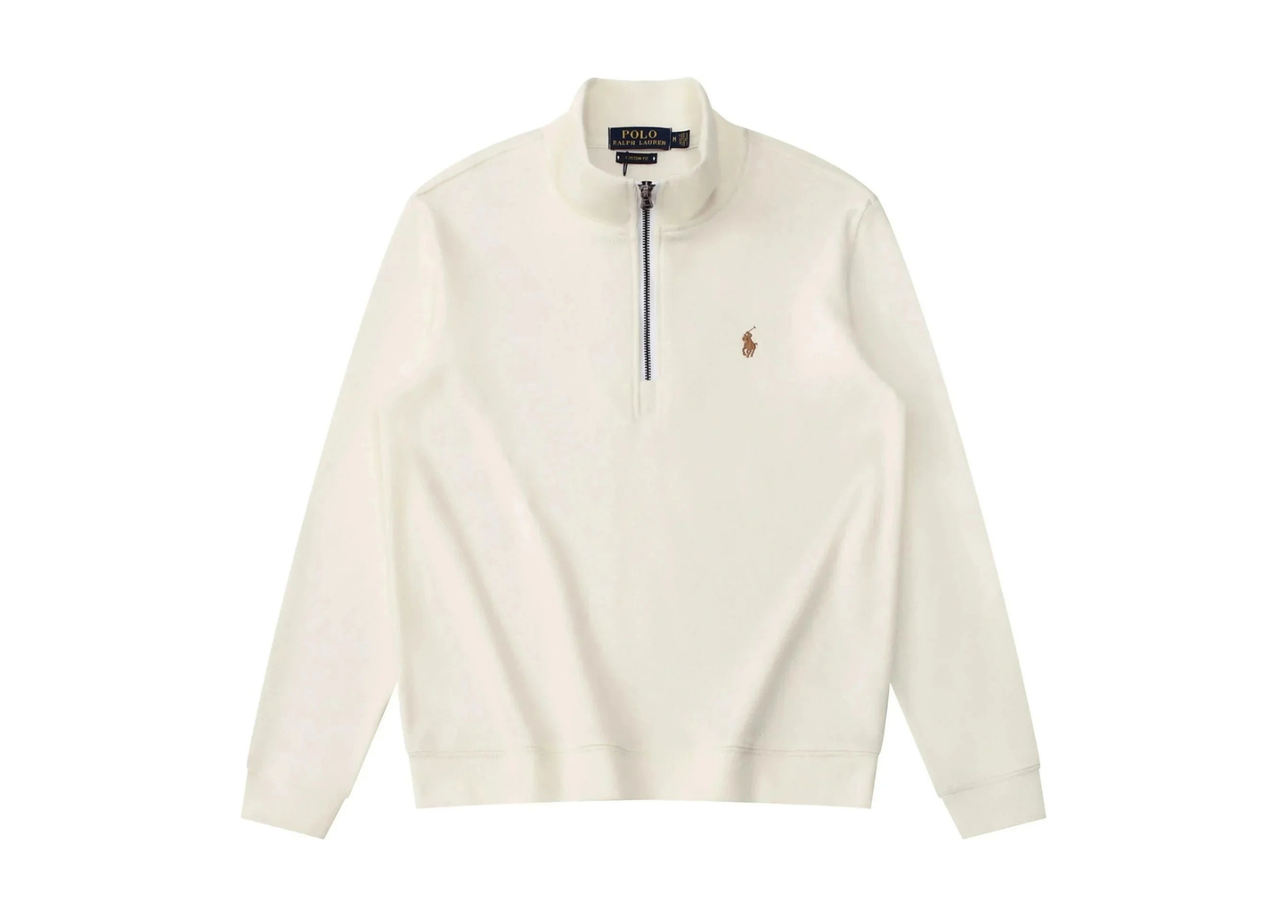 RALPH LAUR QUARTER ZIP 'beige'